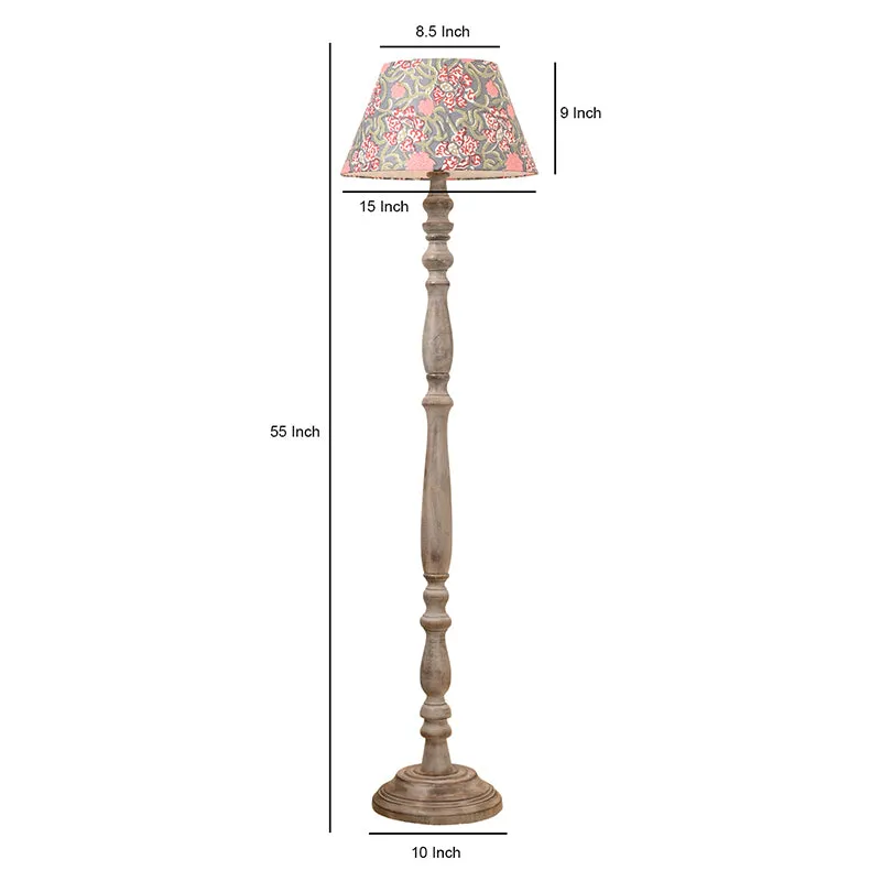 Hewn Cone Ethnica Floor Lamp media 4