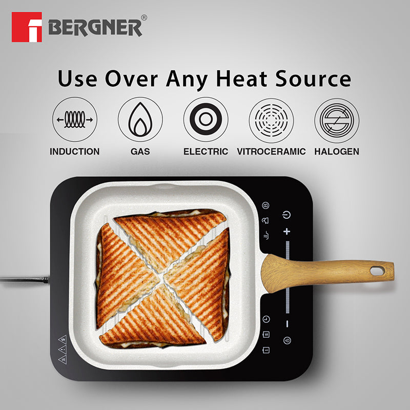 Bergner Smooth Sear Induction Safe Non-Stick Grill Pan - 26 cm image 6