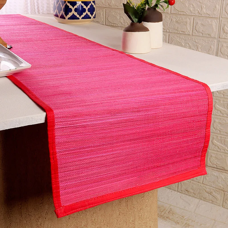 Woodland Nest Bamboo Table Runner - Pink media 1