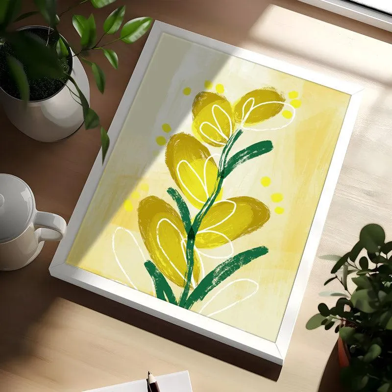 Florenva Sunshine Flora Wall Art With Frame - Set Of Three media 5