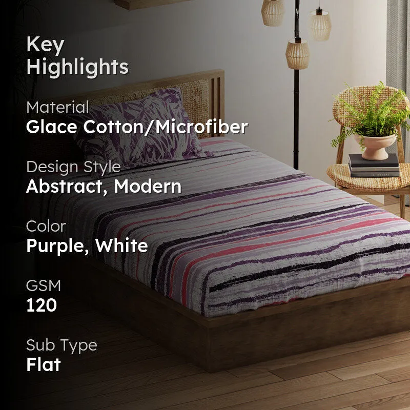 Grail Abstract Microfiber Bedsheet - 120 GSM media 2