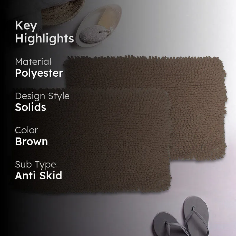 Alianor Bath Mat (Brown) - Set Of Two media 2