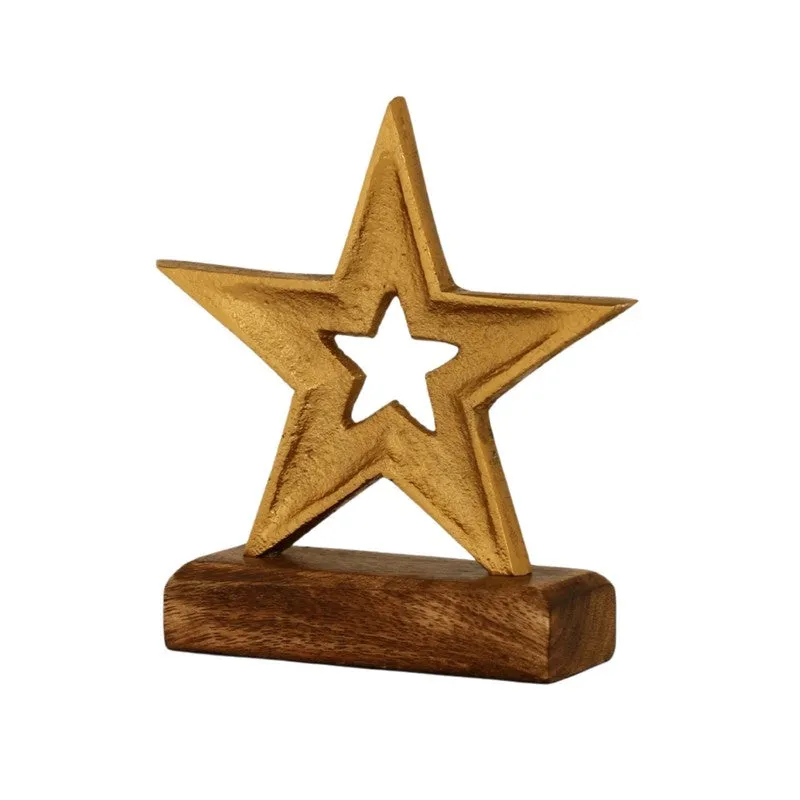 Cosmic Aluminum Star Table Showpiece media 5