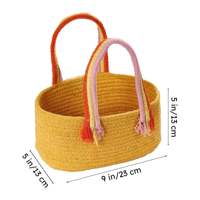 Tidy Twist Cotton Storage Basket Yellow media 8