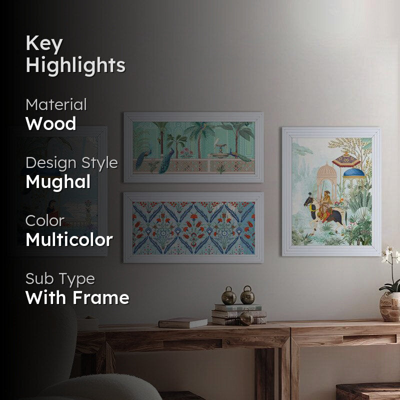 Raja Rani Allure Wall Art - Set of Four media 2