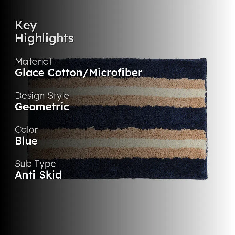 Nexa Cotton Bath Mat - Blue media 2