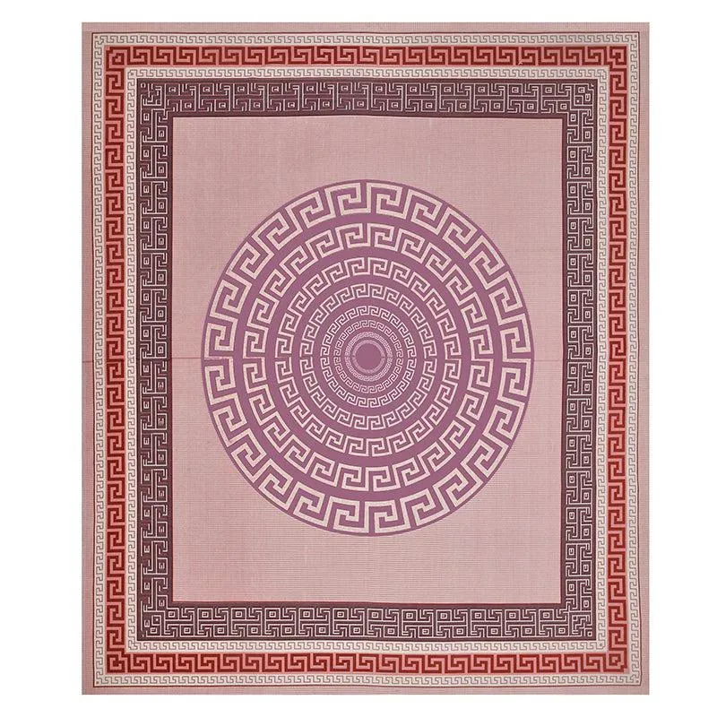 Tulika Treasure Geometric Cotton Bedsheet (Pink) - 150 TC media 6
