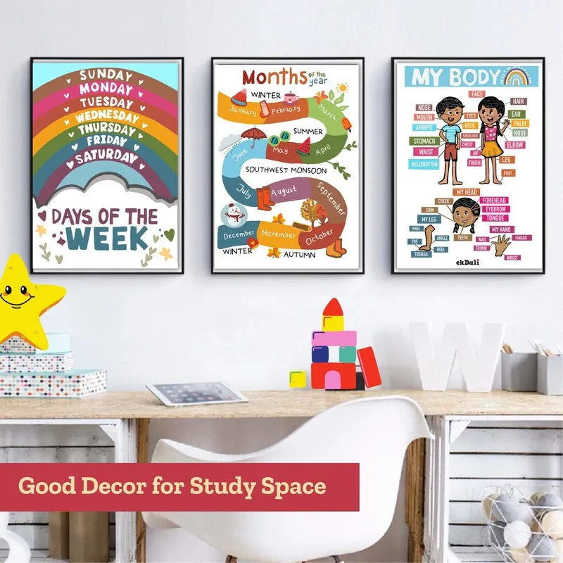 Fun Learn Wall Poster - Set of Eight media 4