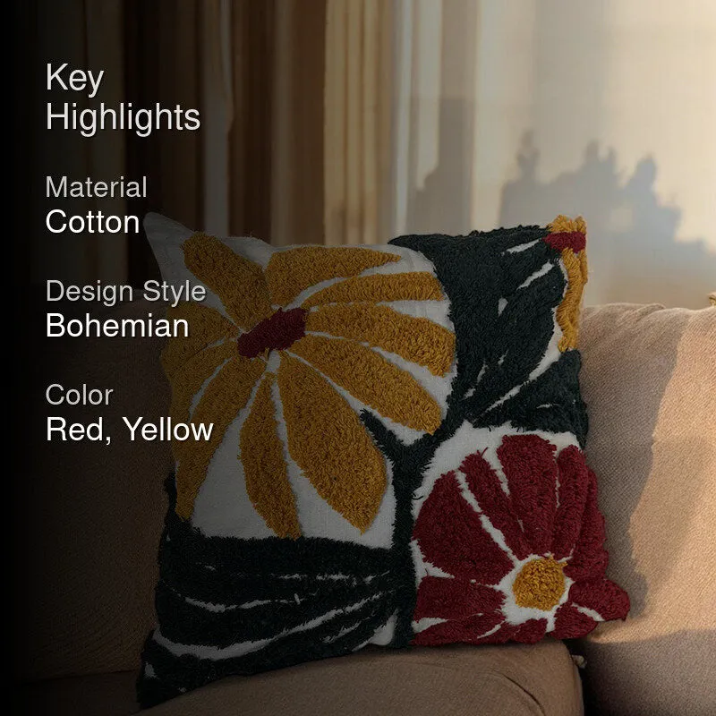 Petal Sunshine Tufted Cushion Cover Set media 2