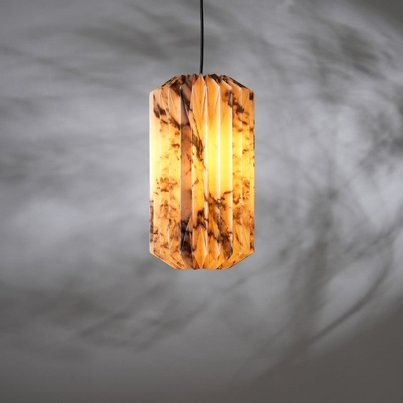 Fig Living Drum Pendant Ceiling Lamp - Ivory