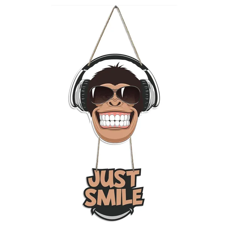 Just Smile Polyester & MDF Wall Hanging media 5