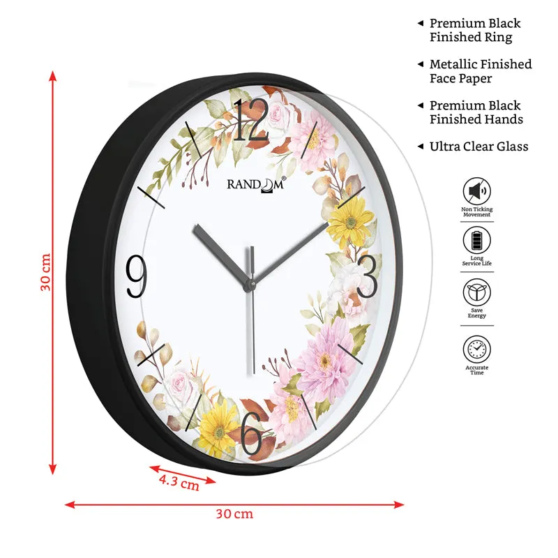 Luke Floral Wall Clock media 5