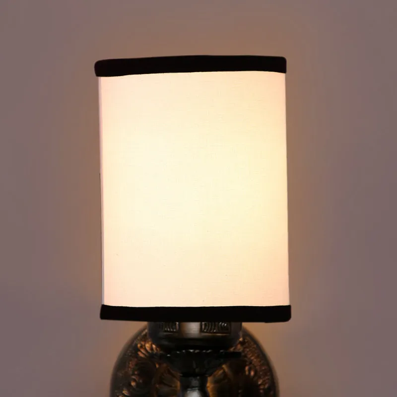 Amro Retro Cylindrical Metal Wall Lamp - White & Black media 4