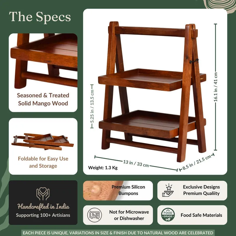 Mojo Wooden Double Decker Organizer media 6