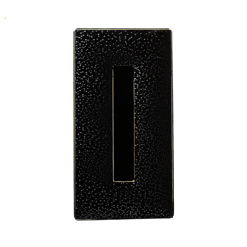 Tisquo Edge Faux Leather Tissue Box - Black media 5