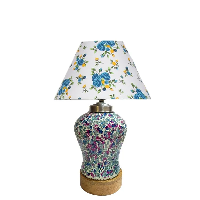 Floranisse Fleur Cone Wooden Table Lamp - Multicolor media 4