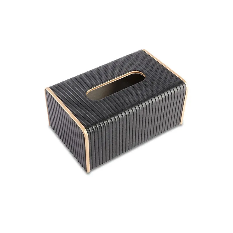 AarviDecor LineaLuxe Faux Leather Tissue Holder media 5