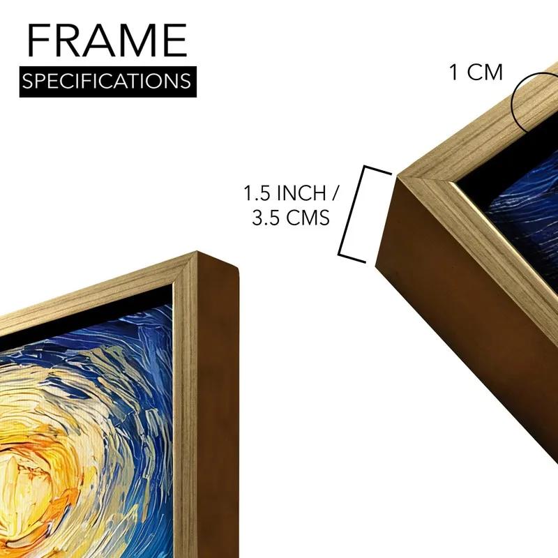 Nocturne Dreams Canvas Wall Painting With Frame media 8