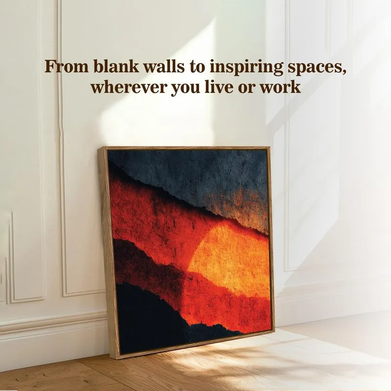 The Lava Lines Canvas Wall Art With Frame media 7