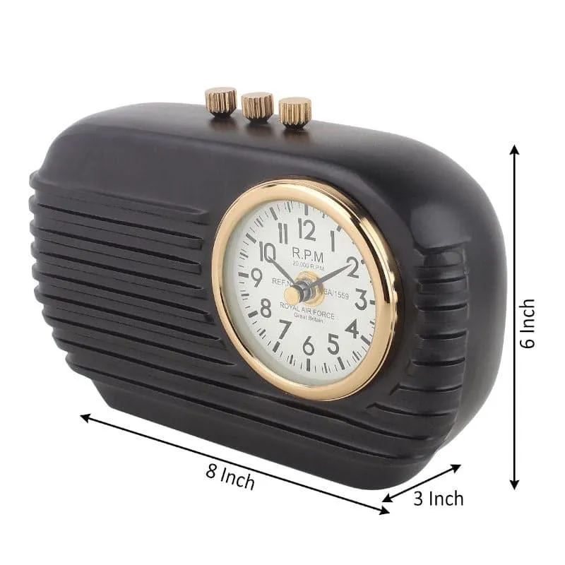 Vintage Radio Roll Table Clock media 5