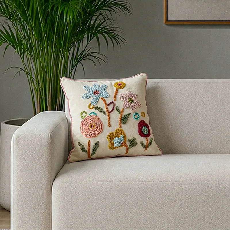 Jemima Embroidered Cushion Cover media 1