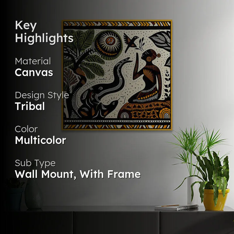 Tribal Dreams Canvas Wall Art With Frame media 2