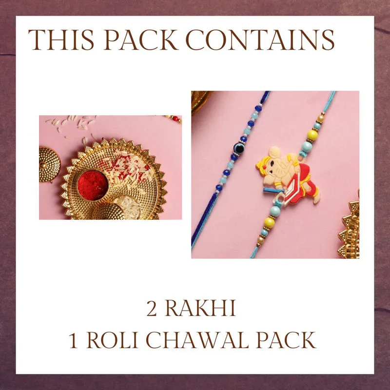 Balavinayaka Rakhi with Roli Chawal - Three Piece Set media 4