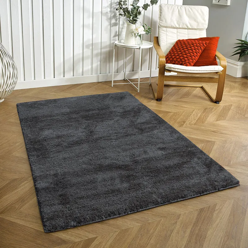 Nuo Luxe Micro Fiber Area Rug - Grey media 1