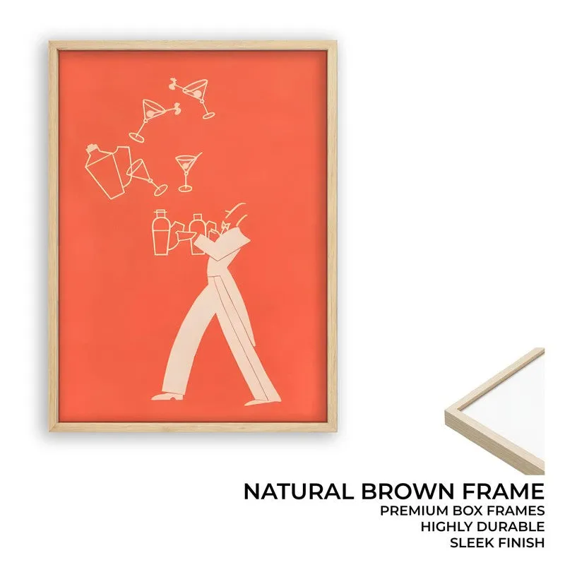 Tonic Juggler Archival Canvas Wall Art - Brown media 9