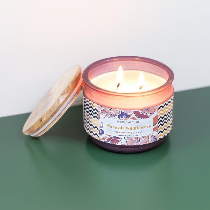 We're All Wildflowers Soy Wax Jar Scented Candle media 3