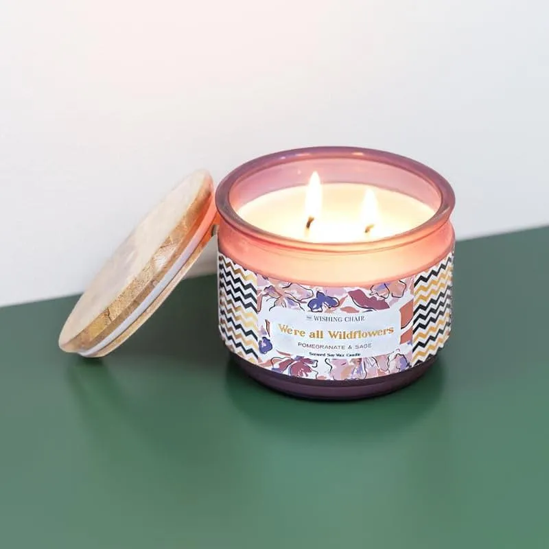 We're All Wildflowers Soy Wax Jar Scented Candle media 3