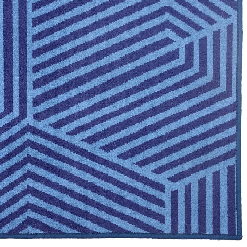 Hexagonal Matrix Anti-Skid Carpet - Blue media 4