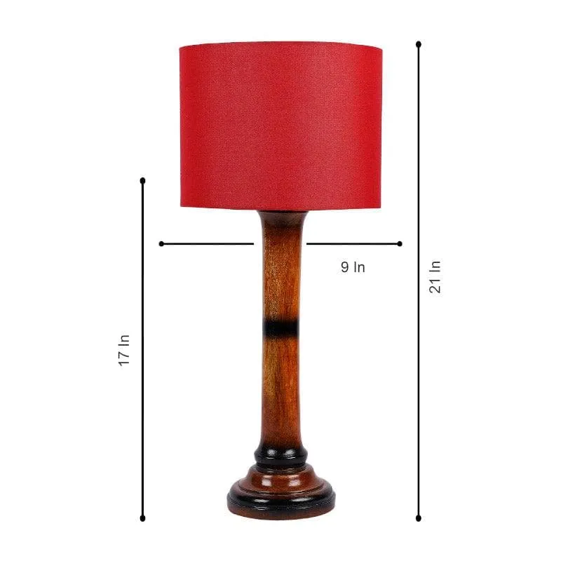 Rosa Nao Fabric Table Lamp - Red,Brown media 6
