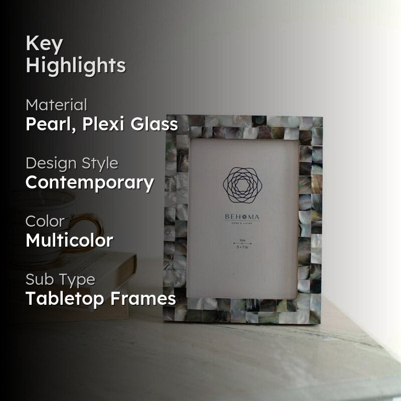 Pearl Perfect Table Photo Frame - Black media 2