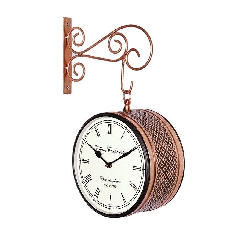 The Time Lord Wood Wall Clock - Copper media 6