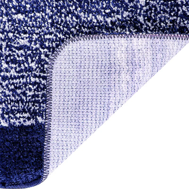 Marvis Anti Skid Bath Mat & Contour Mat (Blue) - Set Of Three media 7