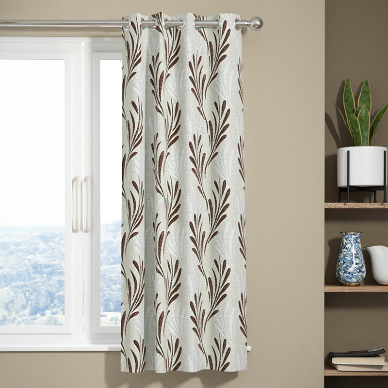 Vincent Floral Artificial Silk Curtain