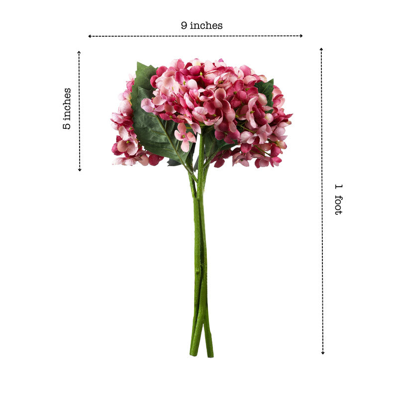 Artificial Realistic Hydrangea Bouquet - Purple media 6