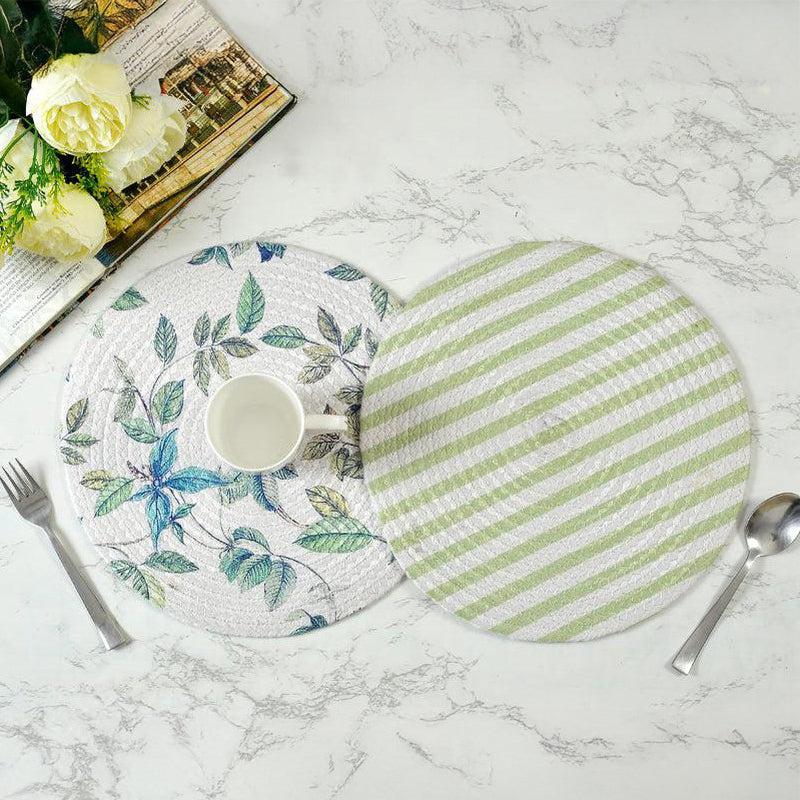 Aloe Round Placemat - Set Of Two
