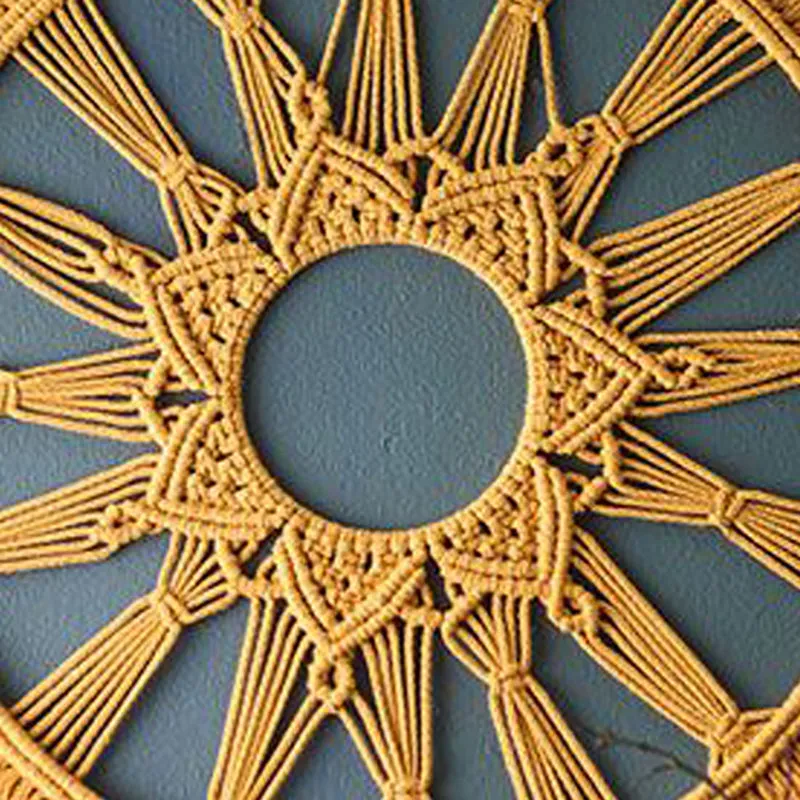 Sun Weave III Macrame Cotton Wall Hanging media 4