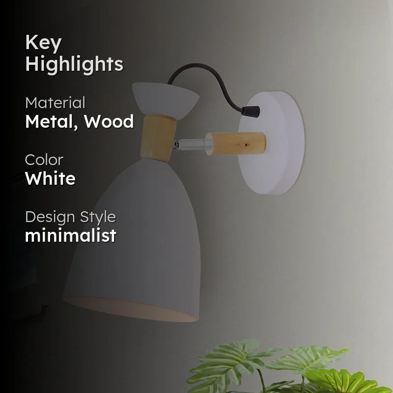 Frisson Metal & Wood Wall Lamp media 2
