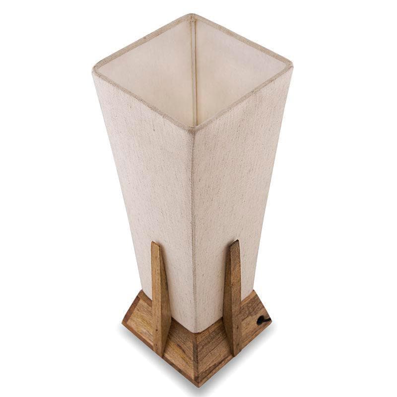 Retro Radiance Fabric Table Lamp - Brown,Beige media 3