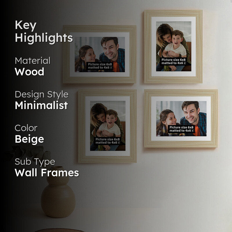 Timberline Photo Frame (Natural) - Set Of Four media 2
