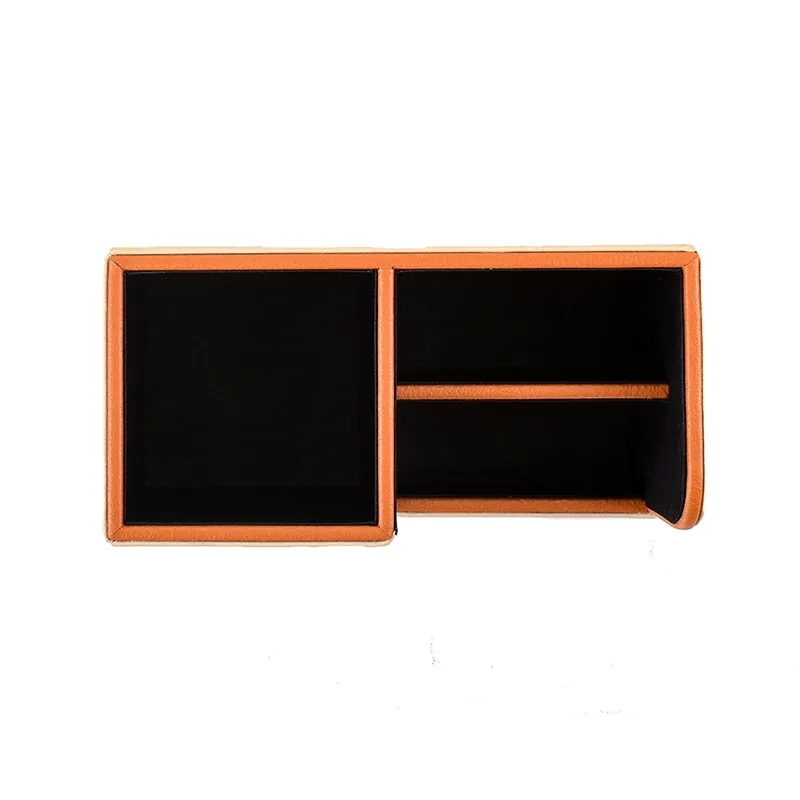 Tisca Faux Leather Desk Organizer - Beige media 7
