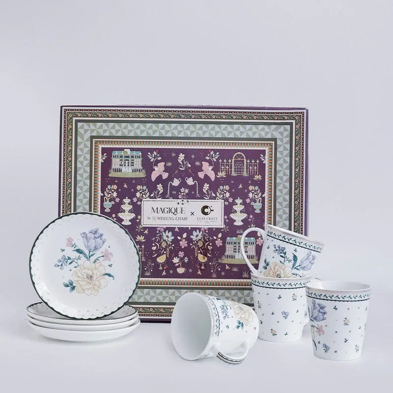 Magique by The Wishing Chair Emerald Ribbon Twilight Bloom Cups & Plates Giftbox - Eight Piece Set media 7