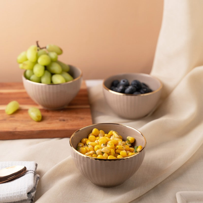Ornella Soup Bowls (Peach,350 mL Each) - Set Of Four media 3