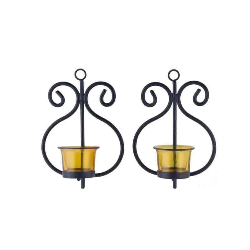 Aureate Candle Holder - Black - Set Of Two media 5