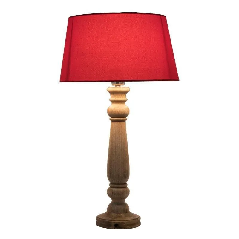 Blissful Beam Fabric Table Lamp - Brown,Red media 4