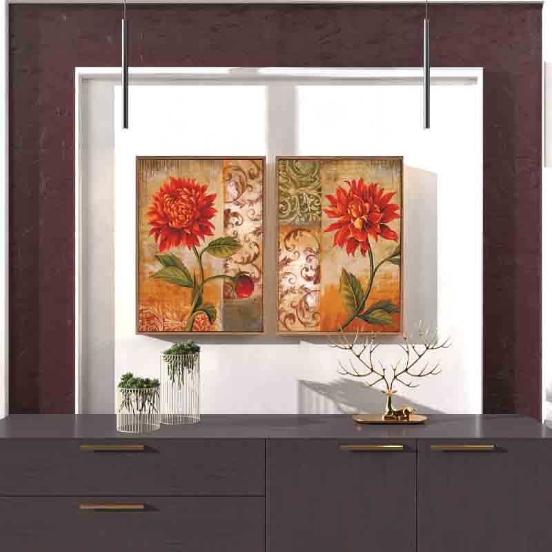 Red Dahlias