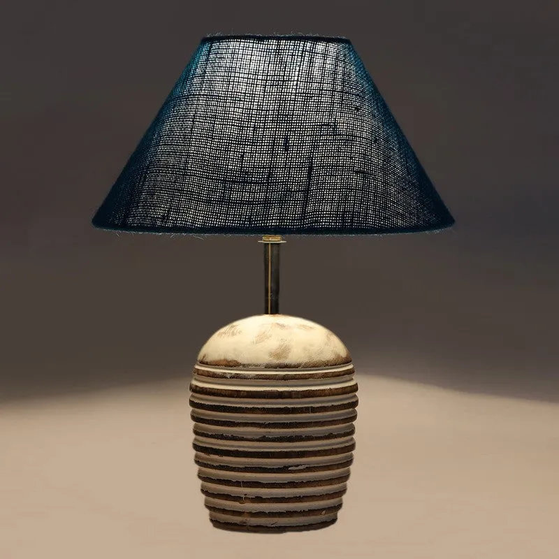 Lumexa Jute Table Lamp With Wooden Base - Blue media 6